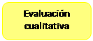 Rectángulo redondeado: Evaluación cualitativa</p>
<p>