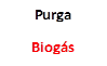 Purga
Biogás
